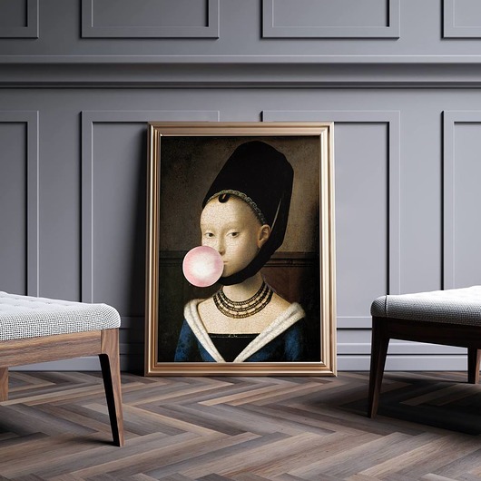 Plakat 70x100 cm Dziewczyna z balonem HOG STUDIO