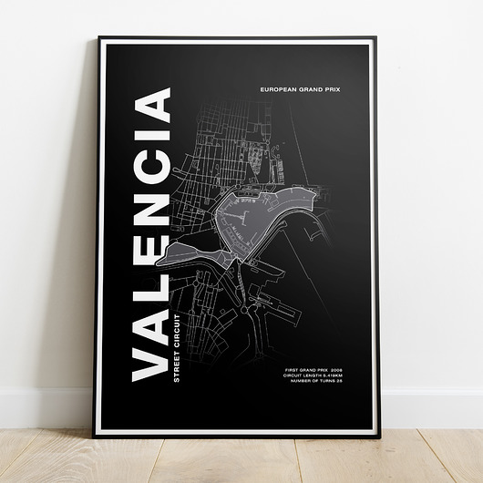 Plakat Tory wyścigowe - Valencia Peszkowski Graphic