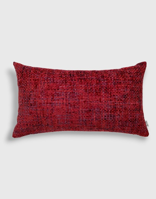 poduszki plecione Bordowa Poduszka Dekoracyjna Stella 50x30 - melanż