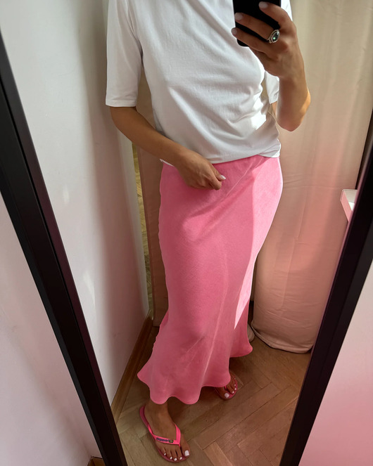 spódnice midi Spódnica Melody midi cute pink