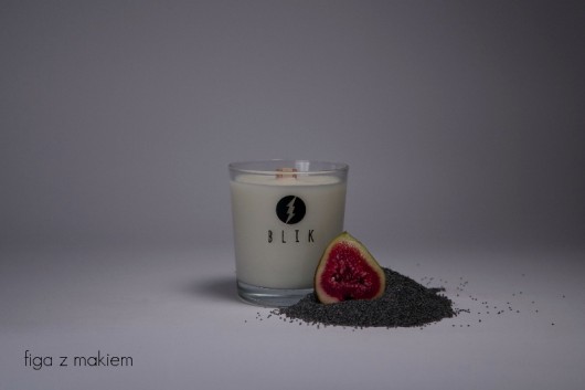 świeczniki i świece świeca sojowa BLIK - figa z makiem!