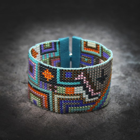 Bransoletka etniczna - beading Rio Djenka