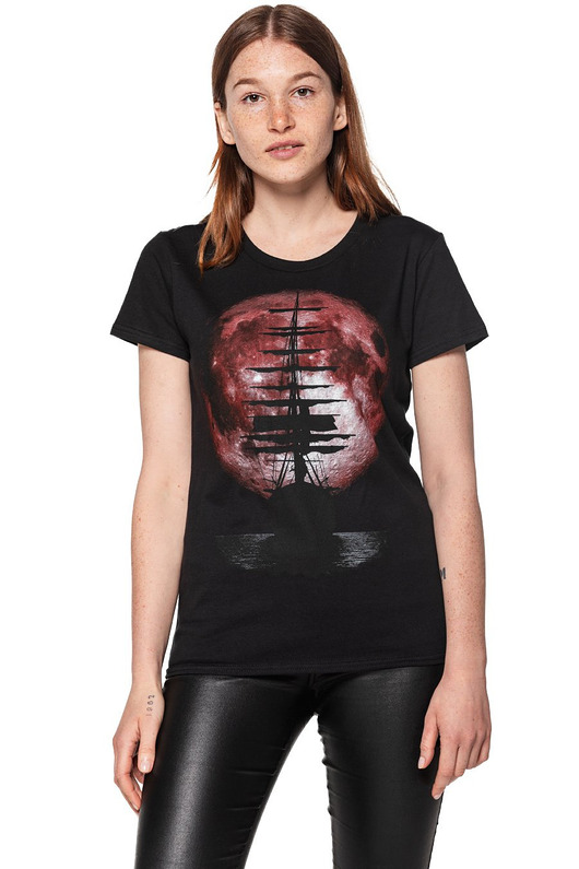 t-shirt damskie T-shirt damski UNDERWORLD Ship Czerwony