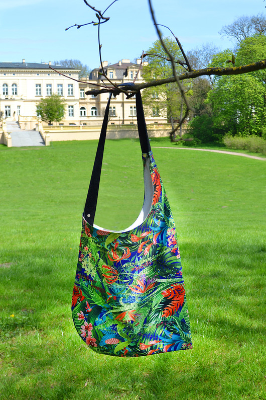 torby na ramię Worek w kwiaty