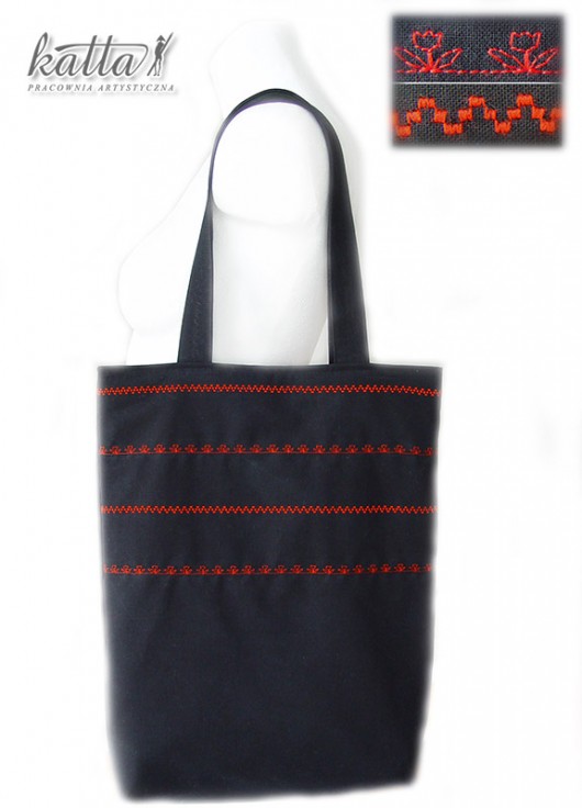 BLACK+red torby katta