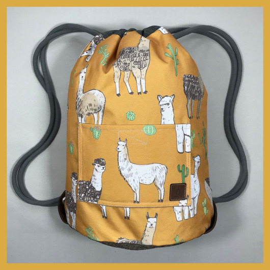 "LLAMAS & BROWN" dwustronny plecak SACK IT! SACK IT