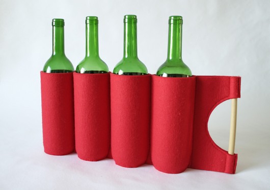 Wine carry bag-red4 moo studio
