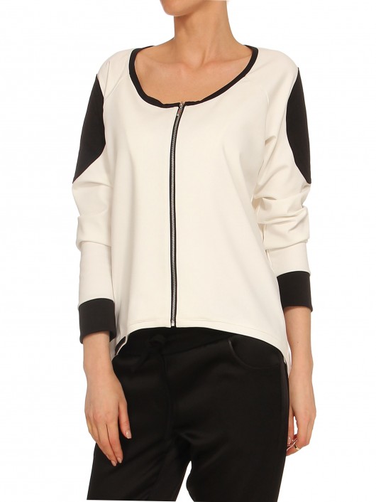Bluza z zamkiem YY700007_RAL9016_9005 YULIYA BABICH