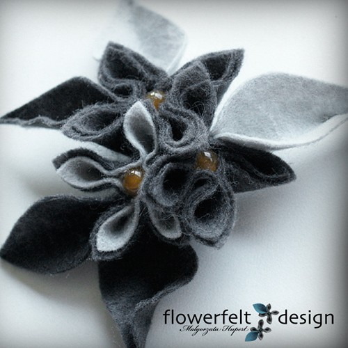 Bursztynowa FlowerFelt Design