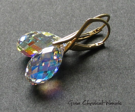 kryształ Swarovski briolety crystal AB Gosia Chruściel-Waniek