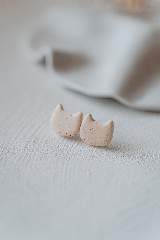 kolczyki ceramiczne Kolczyki porcelanowe KOTY