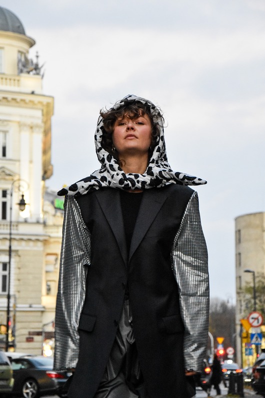 marynarki damskie Marynarka Gray Elegance