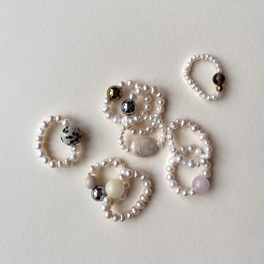 pierścionki elastyczne Pierścionek Pearl Orbit Pure