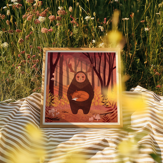 plakaty Opiekun Lasu plakat 21x21 cm