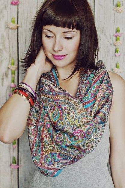 SZAL jedwabny orient BOHO STREET WEAR
