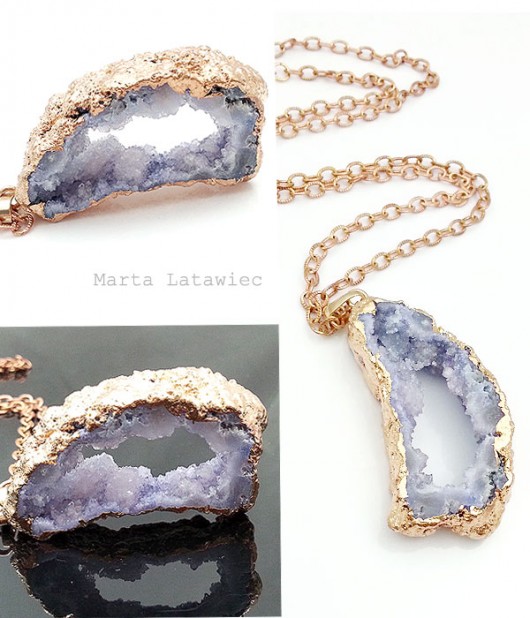 Naszyjnik >Dusted lavender Marta Latawiec