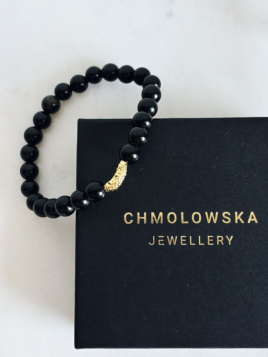 biżuteria męska Bransoletka męska Onyks