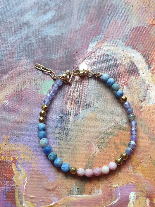 bransoletki z kamieni naturalnych Bransoletka NEO jadeit, hematyt, ametyst, rodonit