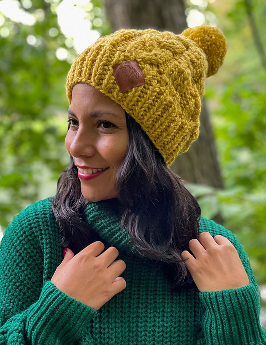 czapki damskie Czapka Handmade Joy Pikantna Musztarda