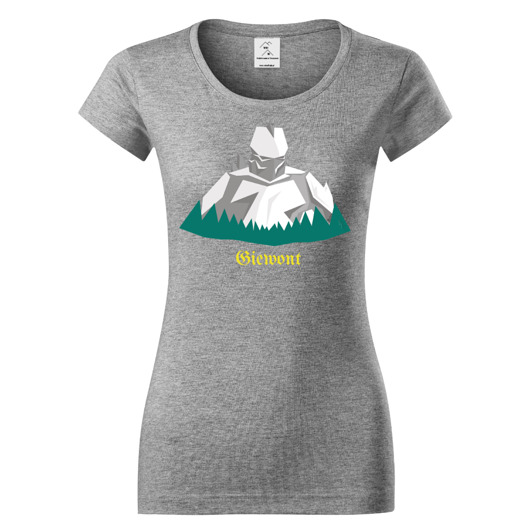 t-shirt damskie Giewont grafika by Szymon Rabiasz grey