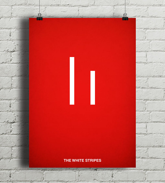 The White Stripes - plakat minimalmill