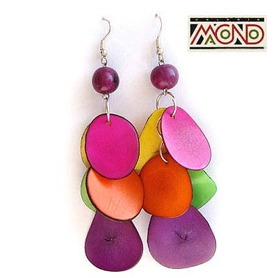 Kolczyki z tagua (T7) Galeria Macondo