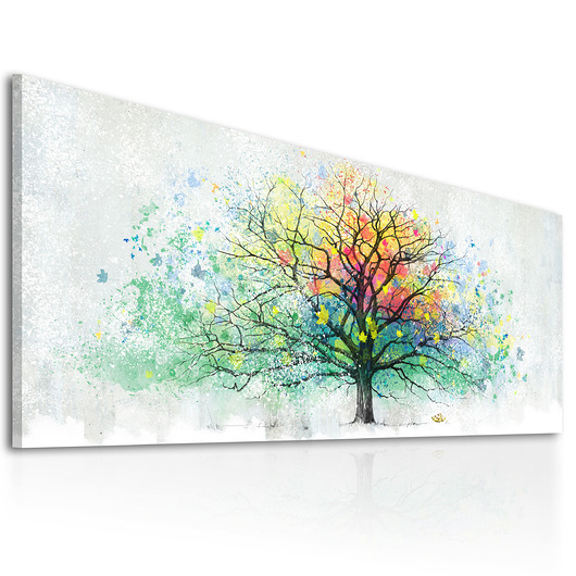 Grafika na płotnie Abstakcyjne drzewo- 150x60cm LUdesign gallery