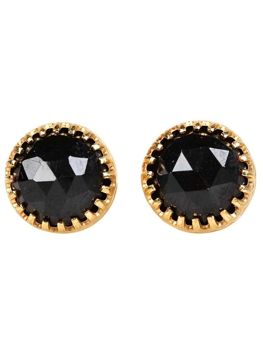 kolczyki pozłacane Kolczyki złote sztyfty Mignon ze spinelem