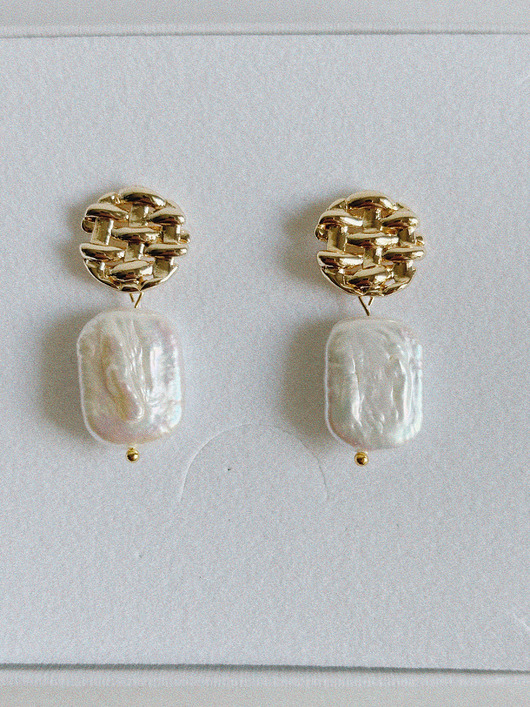 kolczyki pozłacane Kolczyki pozłacane z Perłą