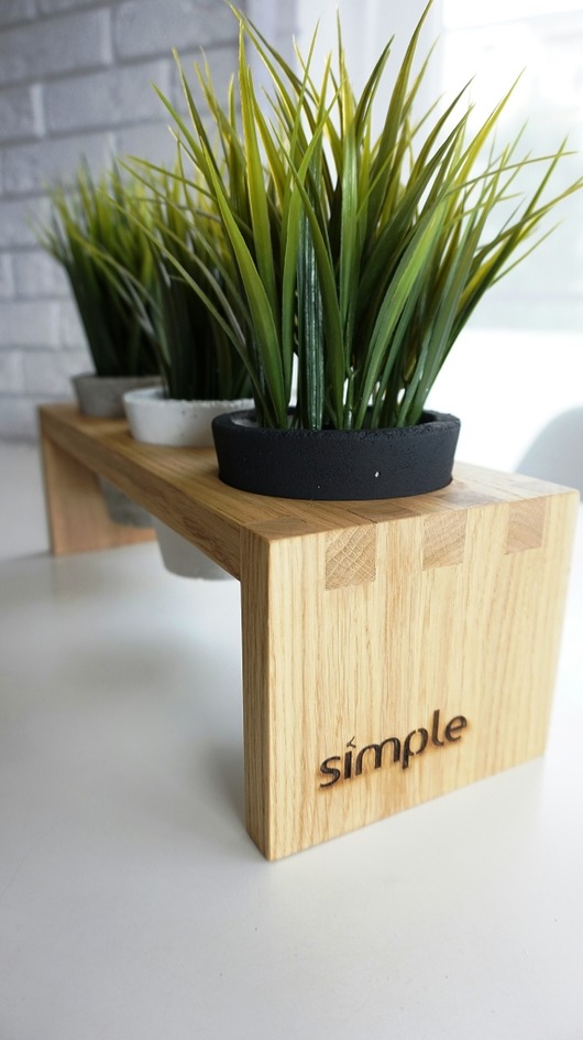 Stojak, kwietnik, doniczki na zioła, beton simpleclock84