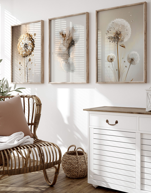 plakaty Zestaw plakatów - Dmuchawce i wir (set251)