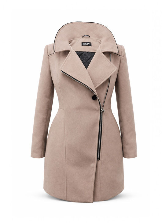 płaszcze damskie Płaszcz zimowy - Amelia Beż