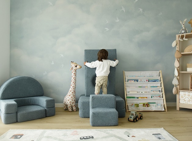 akcesoria do łóżeczek Schodki Playlo Montessori Niebieskie