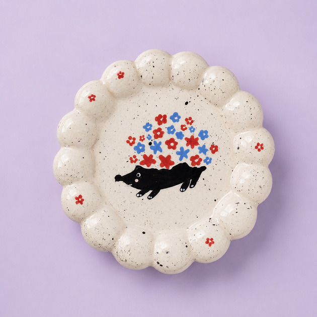 przechowywanie - różne Ceramiczna podkładka z jeżykiem