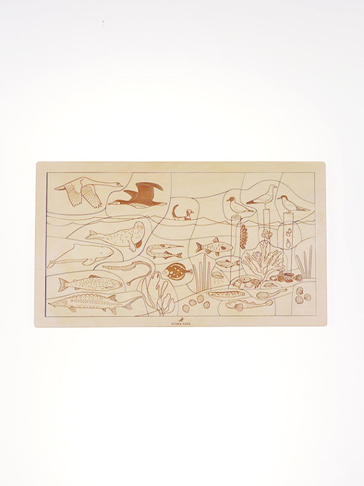 PUZZLE DREWNIANE MORZE MOŻE 28 X 53 CM STUKA PUKA