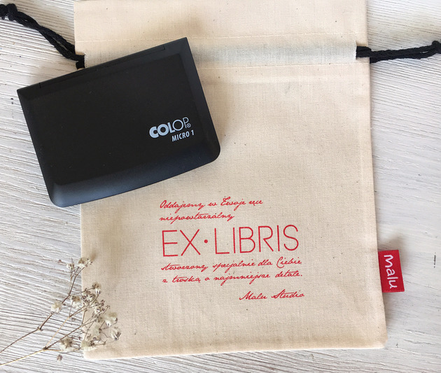 stemple Woreczek bawełniany z poduszką z tuszem