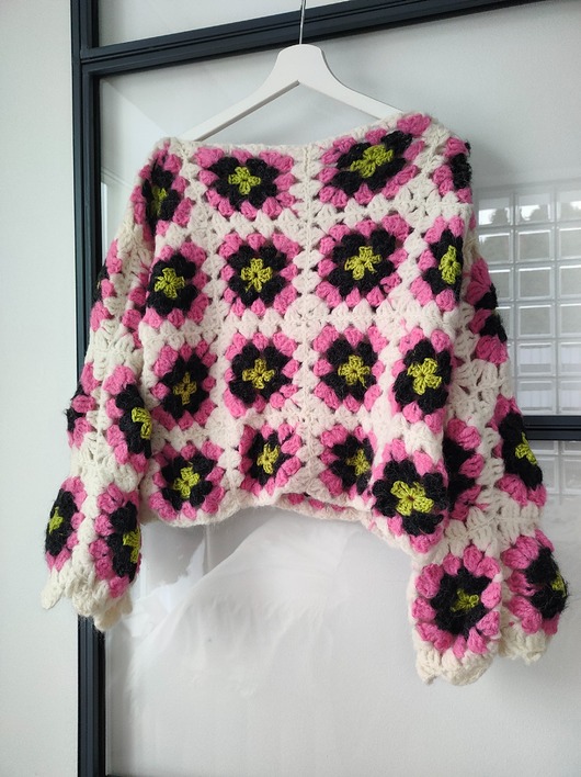 swetry damskie  Sweter patchwork ABBA