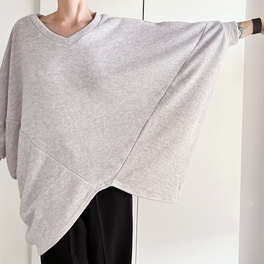 swetry damskie  Sweter VV szary