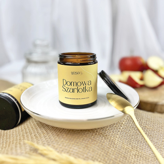 świece zapachowe Świeca Sojowa Domowa Szarlotka 180 ml