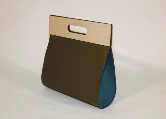 Big felt bag brown moo studio