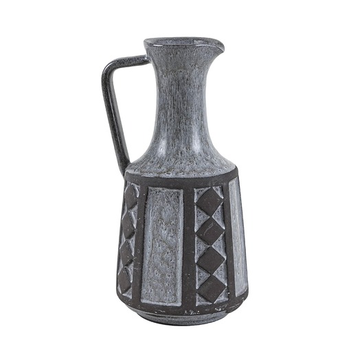wazony Wazon ceramiczny szary, duński design, lata 70, produkcja: Frank Keramik