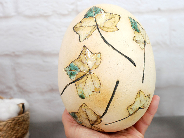 jajka wielkanocne Dekoracja wielkanocna - jajo XL na stół, komodę, półkę