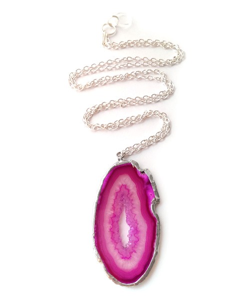 Agate Necklace / różowy  Monika Roth
