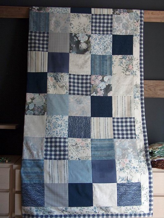 Narzuta patchwork :Błękity MonikaKS