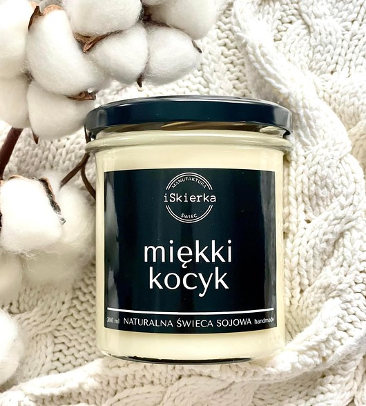 świece zapachowe MIĘKKI KOCYK świeca sojowa 300 ml