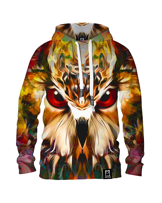 bluzy męskie Męska Bluza z kapturem DR.CROW Owl