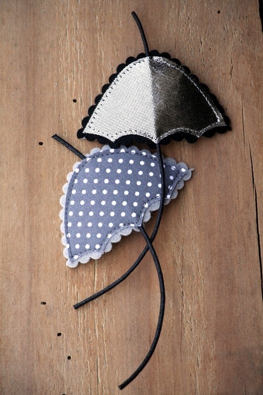 Broszka Parasolka {Kropki} made by agah