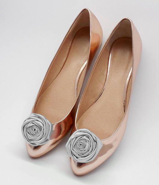 Grey Roses -  klipsy do butów Coquet Coquet