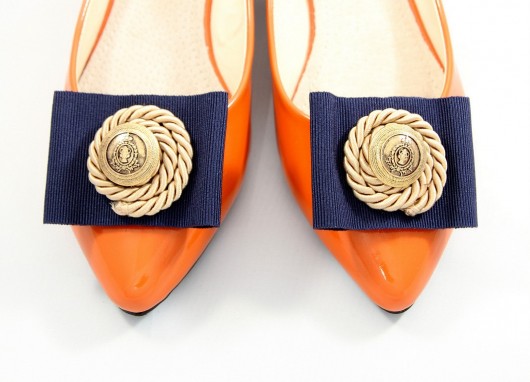 Drunk Sailor - Navy Blue - klipsy do butów HowDoILook