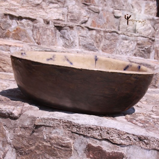 Ceramiczna umywalka - z natury lawenda w inspiracji